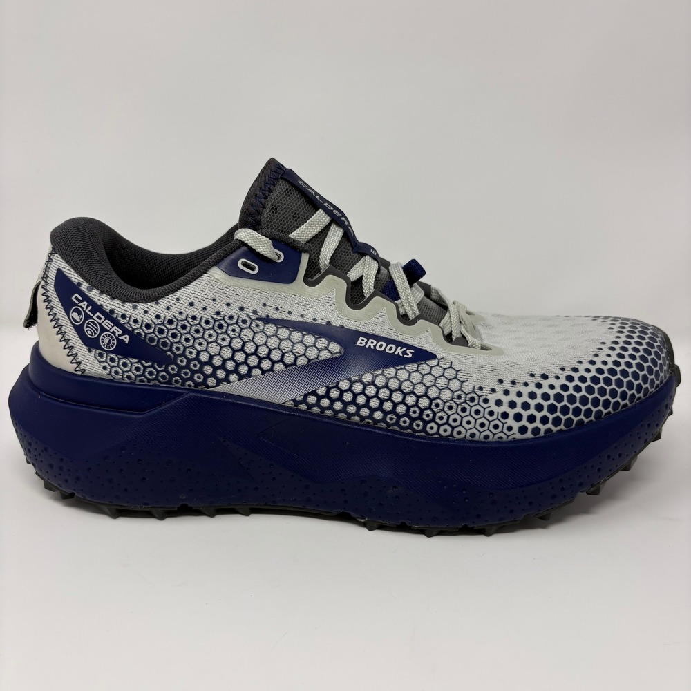 Brooks Caldera 6 Men's Size 8 Grey Blue Trail Running Shoes (1103791D071)